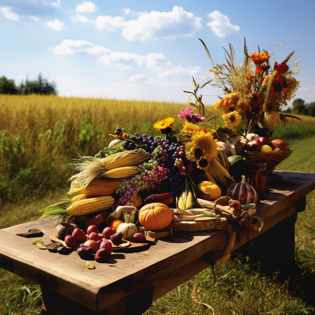 Harvest Table Thanksgiving Picture Puzzle