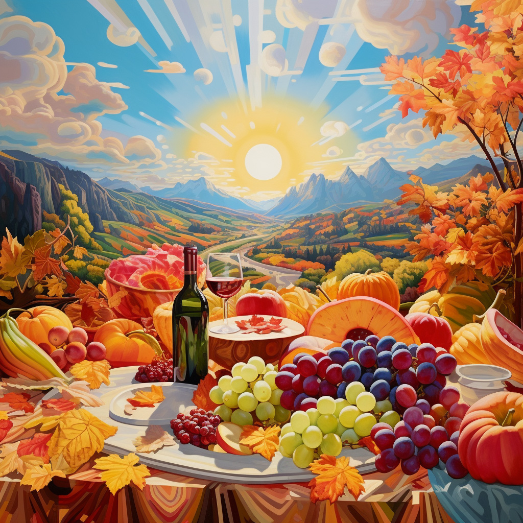 Autumn Picnic Thanksgiving Picture Puzzle