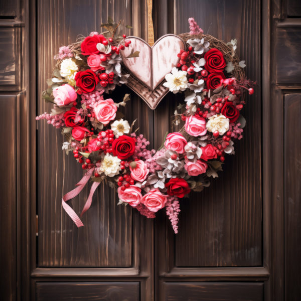 Adornments of Affection: A Valentine’s Day Wreath Picture Puzzle